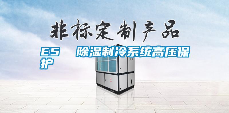E5 除濕制冷系統高壓保護