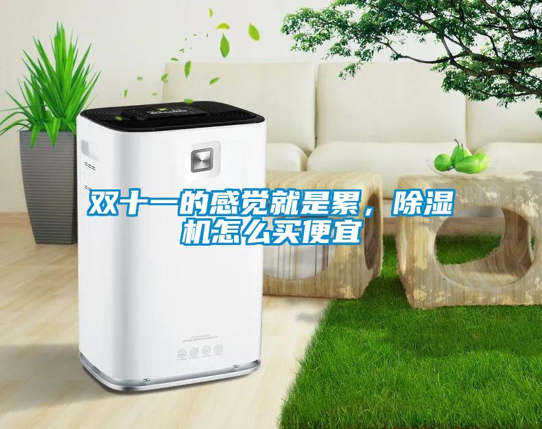 雙十一的感覺就是累,除濕機怎么買便宜