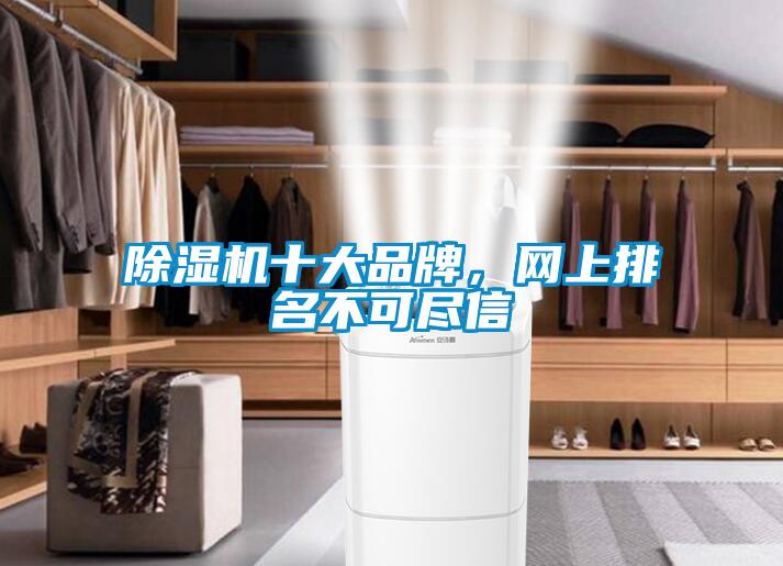 除濕機十大品牌，網上排名不可盡信