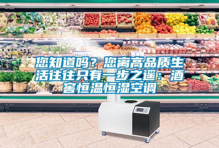 您知道嗎？您離高品質(zhì)生活往往只有一步之遙：酒窖恒溫恒濕空調(diào)
