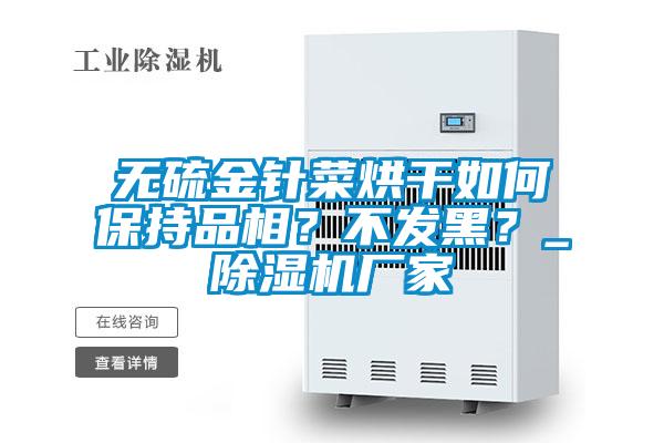 無硫金針菜烘干如何保持品相？不發黑？_除濕機廠家
