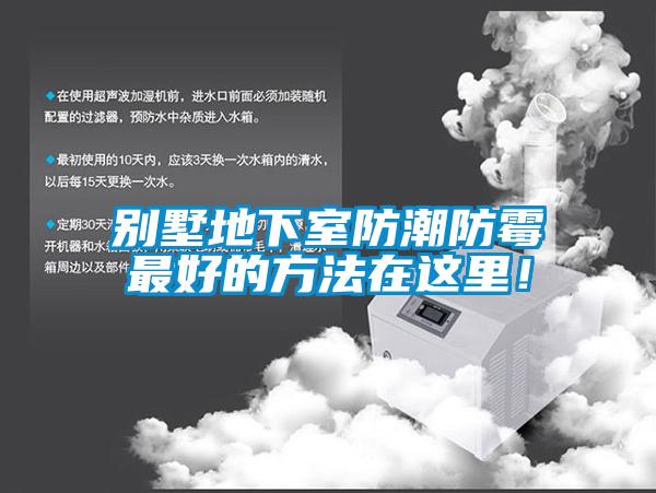 別墅地下室防潮防霉最好的方法在這里!