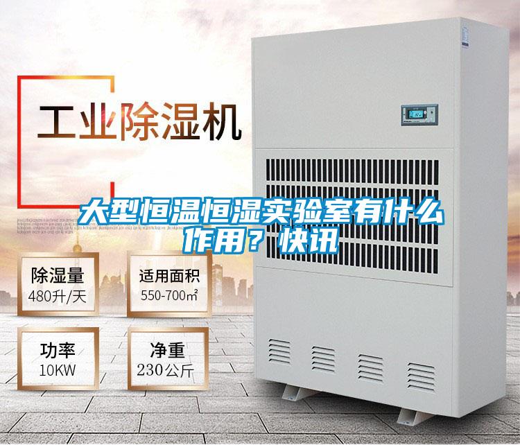 大型恒溫恒濕實驗室有什么作用？快訊