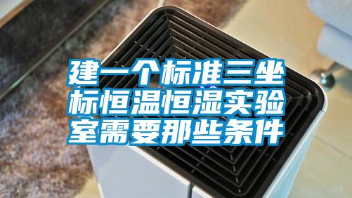 建一個標(biāo)準三坐標(biāo)恒溫恒濕實驗室需要那些條件