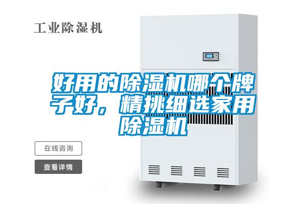 好用的除濕機哪個牌子好，精挑細選家用除濕機