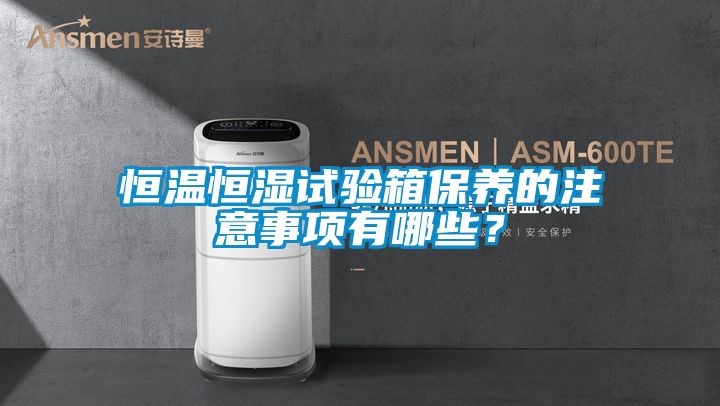 恒溫恒濕試驗箱保養的注意事項有哪些？
