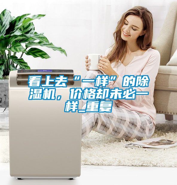 看上去“一樣”的除濕機,價格卻未必一樣_重復